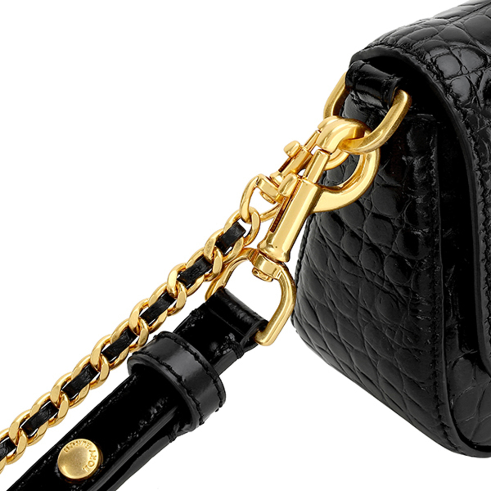 Tory Burch Shoulder Bag Bulletin Black - Picture 8 of 9